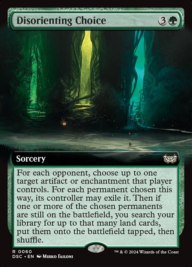 Disorienting Choice — Duskmourn: House of Horror Commander 60/373