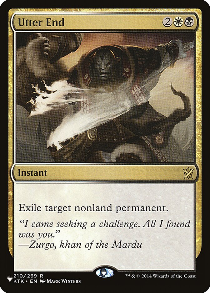 Utter End — The List KTK-210/5581