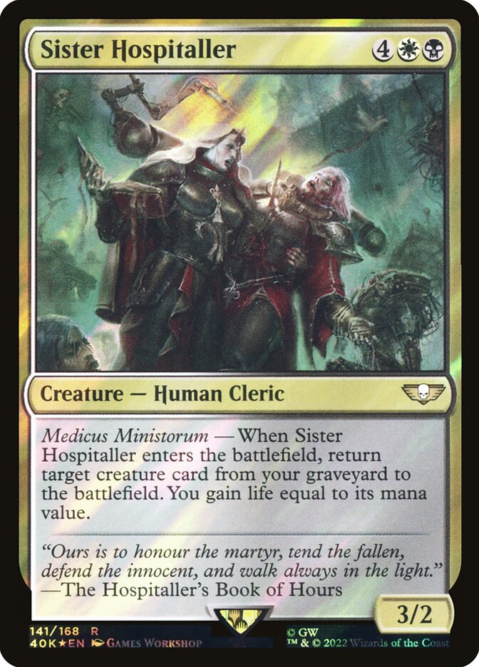 Sister Hospitaller — Warhammer 40,000 Commander 141★/617