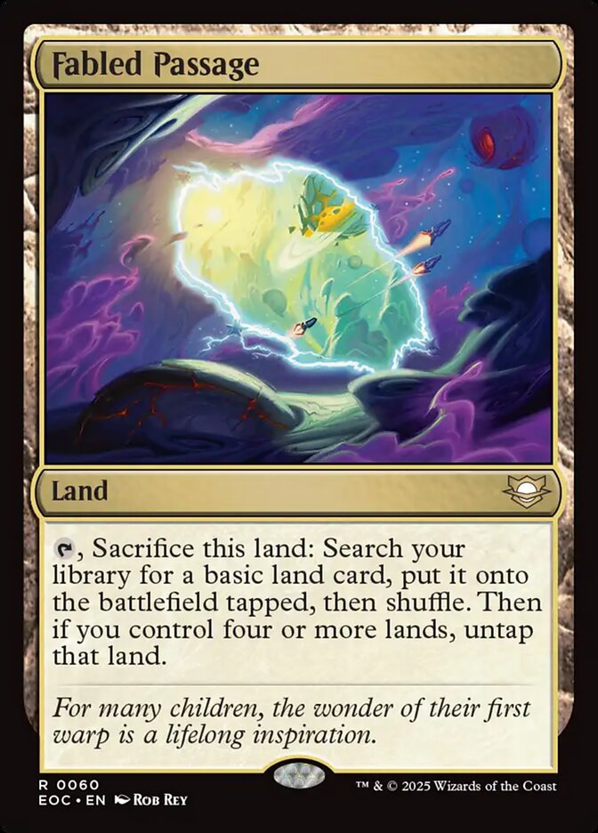 Fabled Passage — Edge of Eternities Commander 60/191