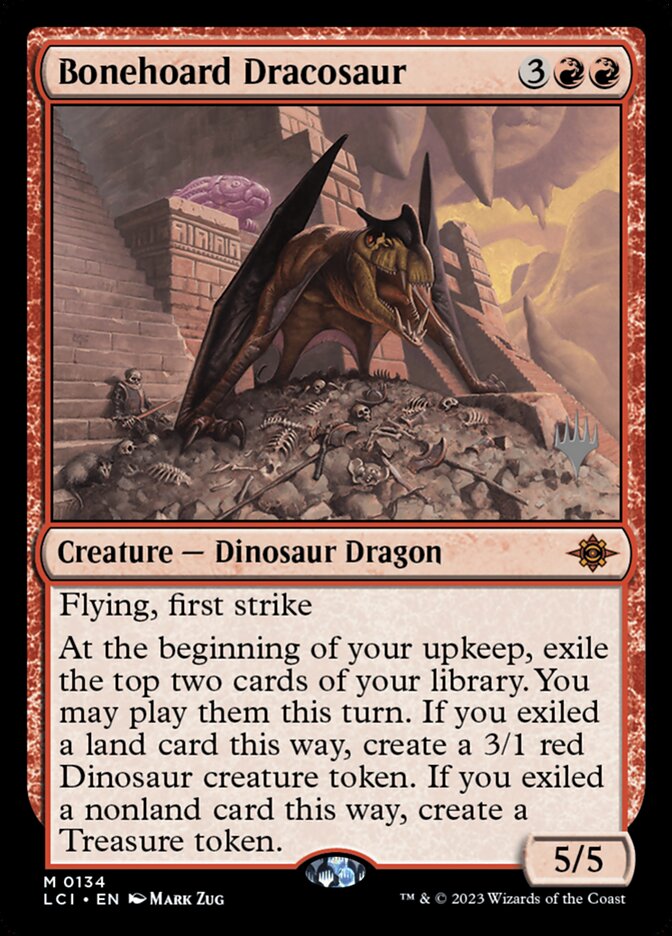 Bonehoard Dracosaur — The Lost Caverns of Ixalan Promos 134p/136