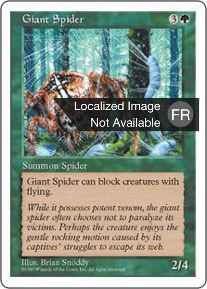 Araignée géante — Fifth Edition 300/455