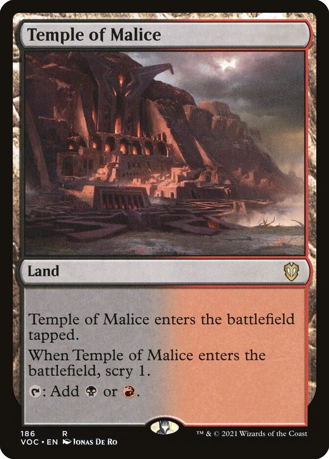 Temple of Malice — Crimson Vow Commander 186/188