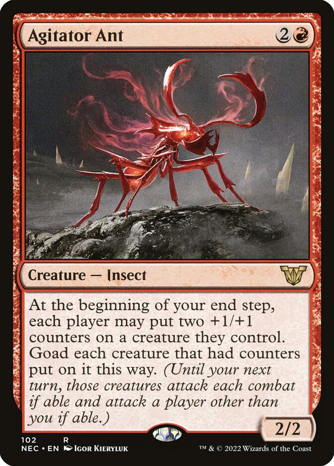 Agitator Ant — Neon Dynasty Commander 102/179