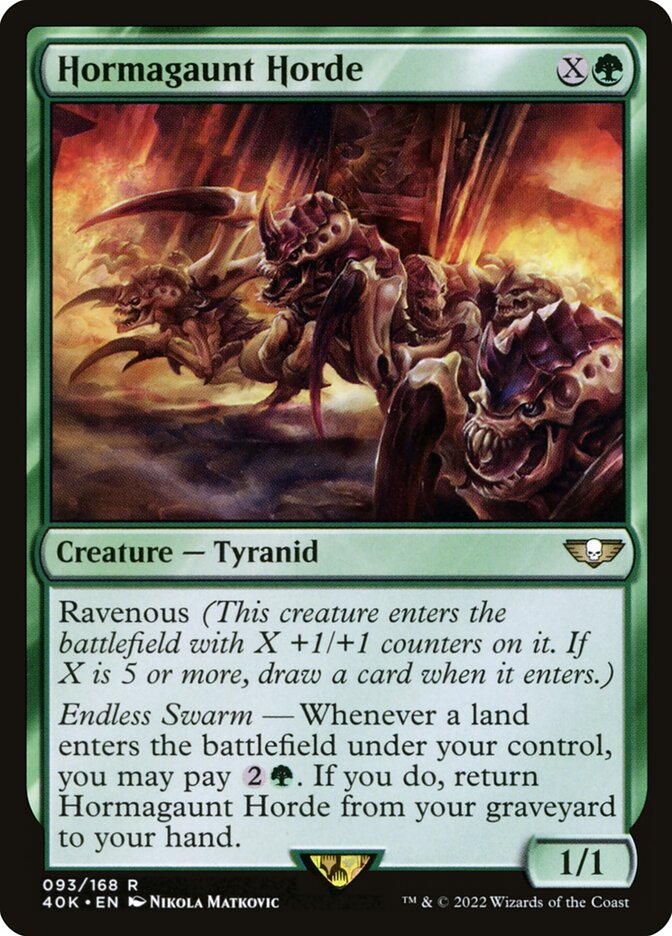 Hormagaunt Horde — Warhammer 40,000 Commander 93/617
