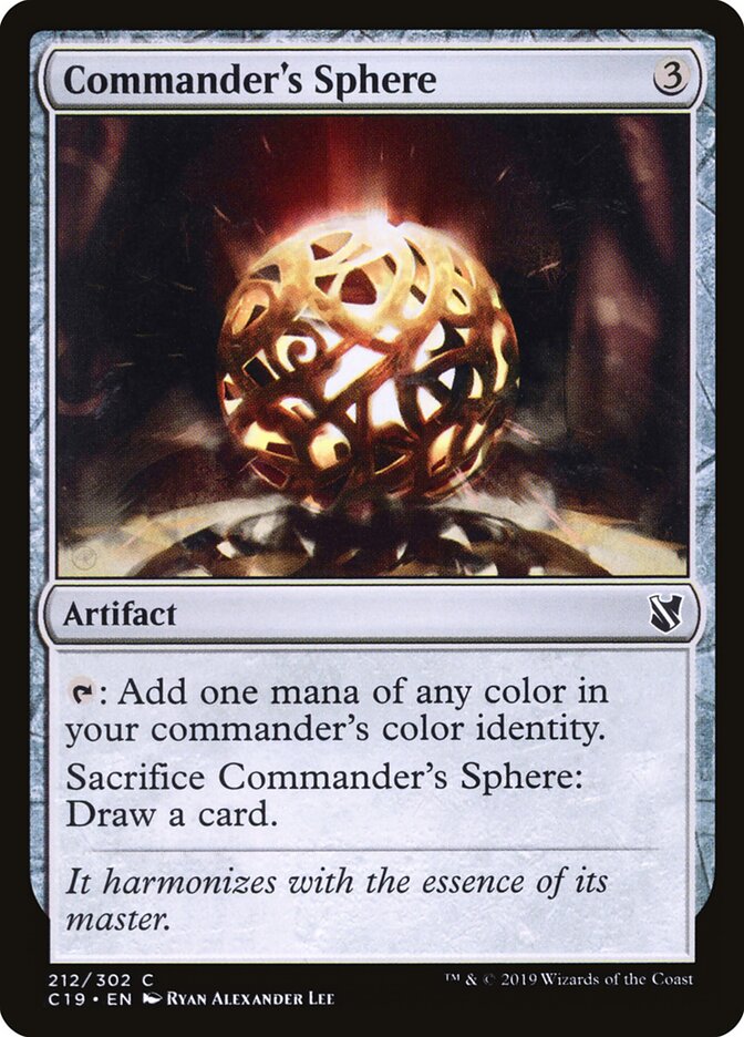 Commander's Sphere — Commander 2019 212/302