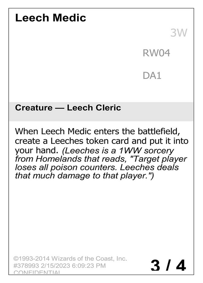 Leech Medic — Unknown Event RW04/512