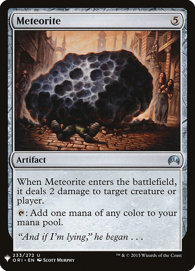 Meteorite — The List ORI-233/5581