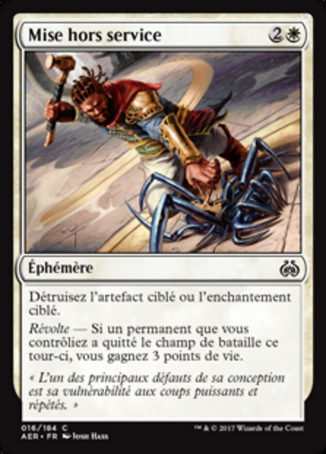 Mise hors service — Aether Revolt 16/194