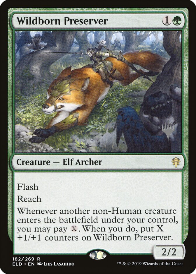 Wildborn Preserver — Throne of Eldraine Promos 182p/138