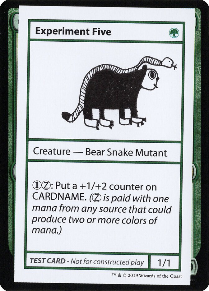 Experiment Five — Mystery Booster Playtest Cards 2021 73/121