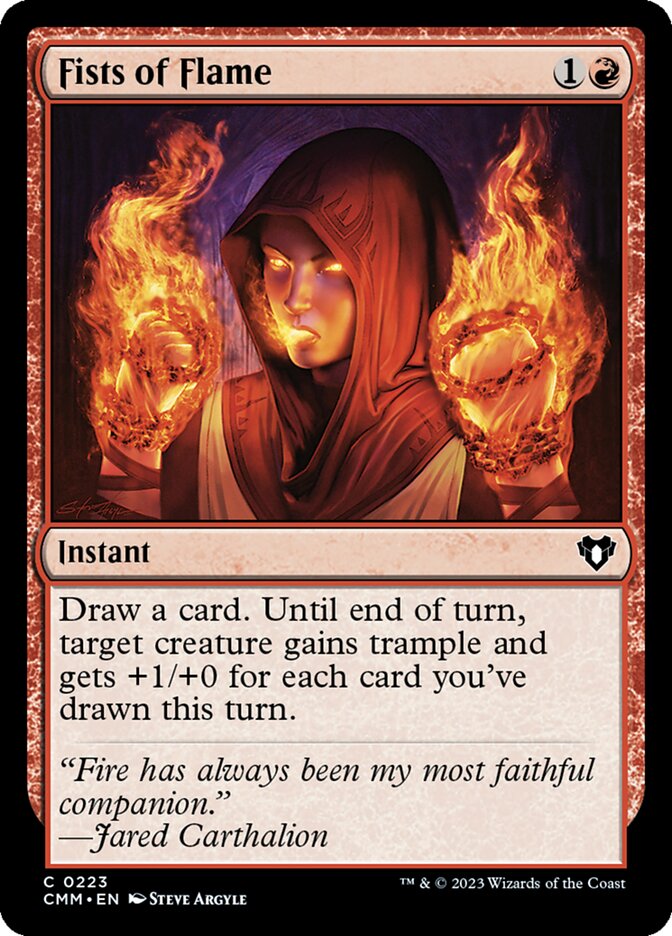 Fists of Flame — Commander Masters 223/1067