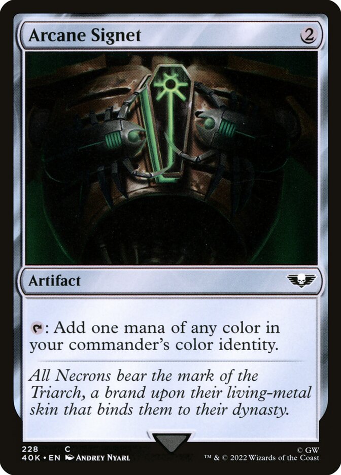 Arcane Signet — Warhammer 40,000 Commander 228/617