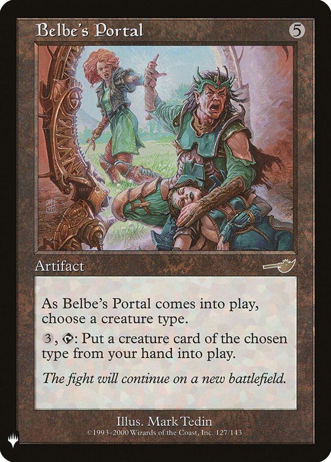 Belbe's Portal — The List NEM-127/5581