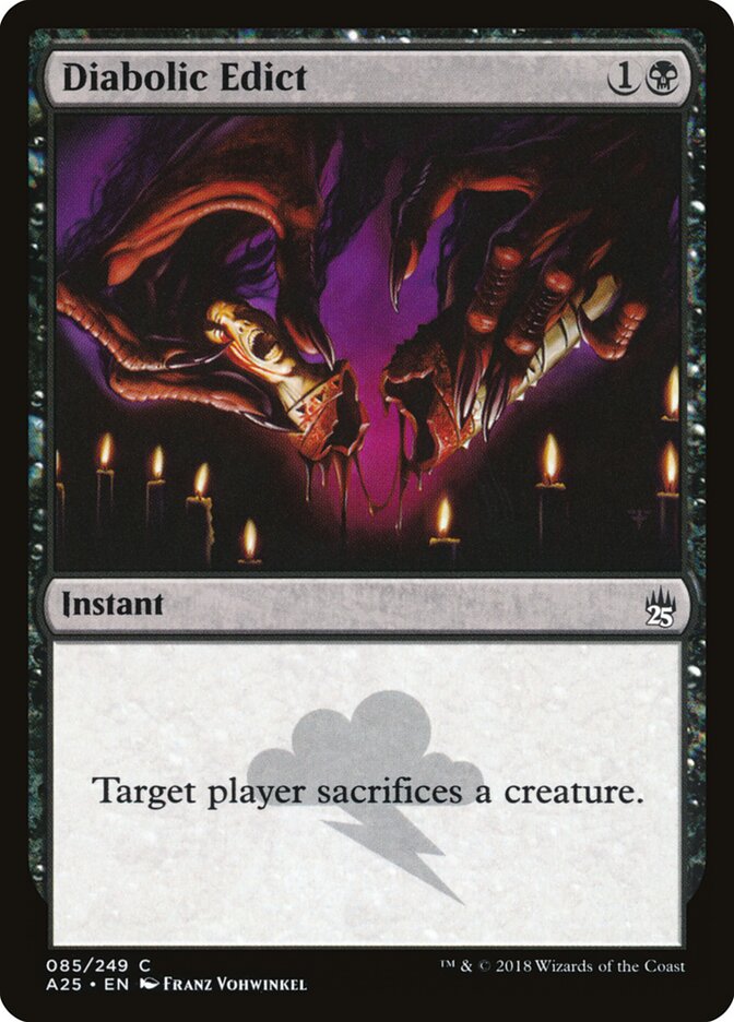 Diabolic Edict — Masters 25 85/249