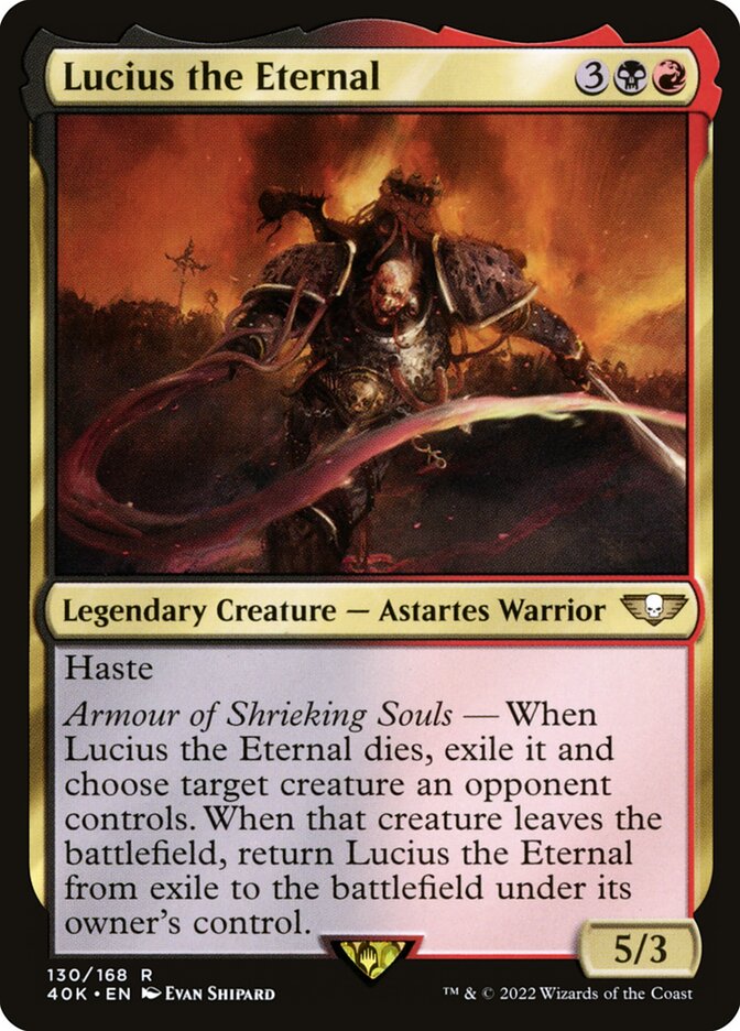 Lucius the Eternal — Warhammer 40,000 Commander 130/617