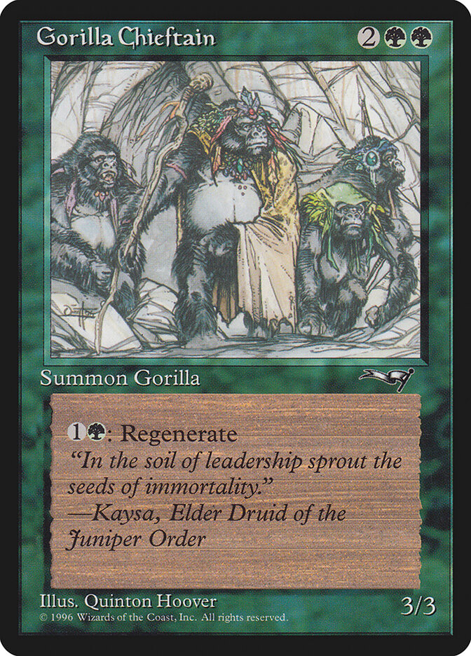 Gorilla Chieftain — Alliances 94b/199
