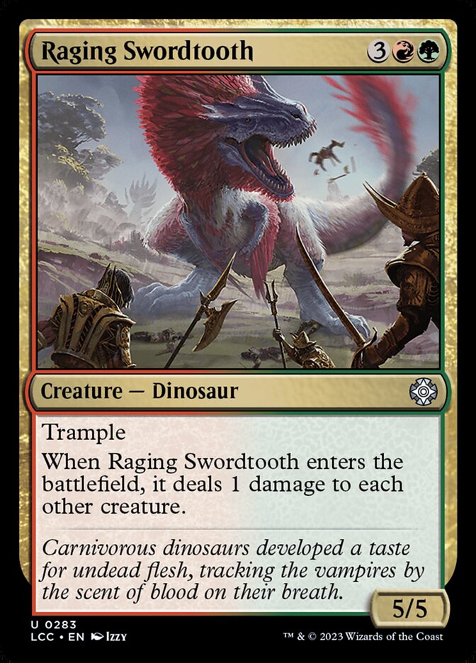 Raging Swordtooth — The Lost Caverns of Ixalan Commander 283/370