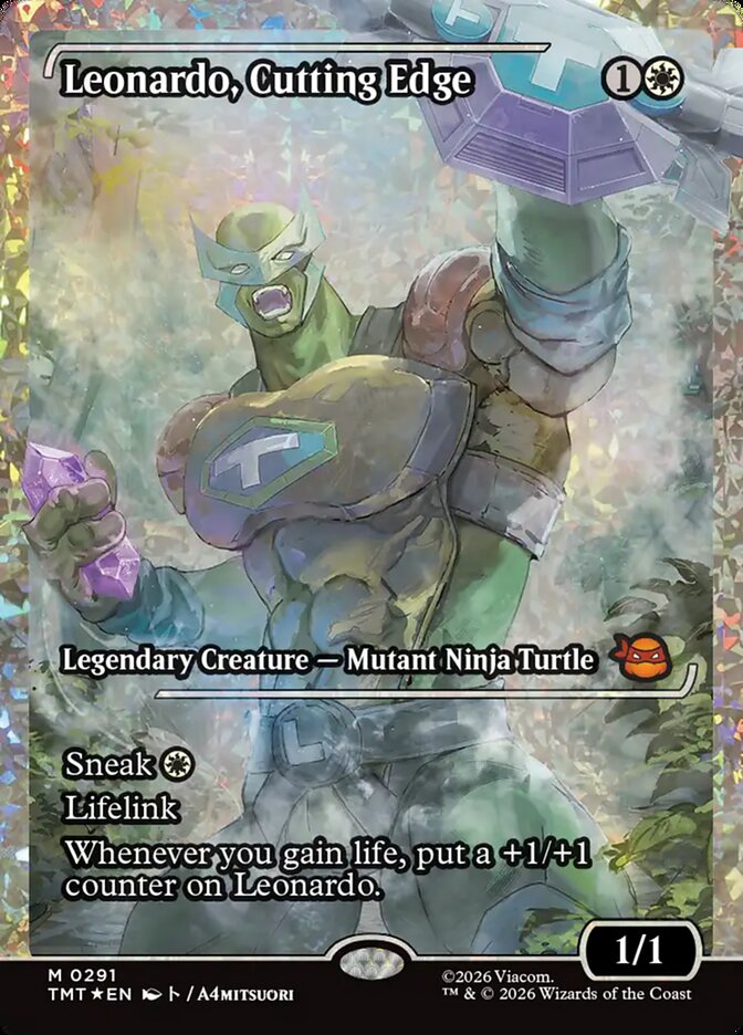 Leonardo, Cutting Edge — Teenage Mutant Ninja Turtles 291/320