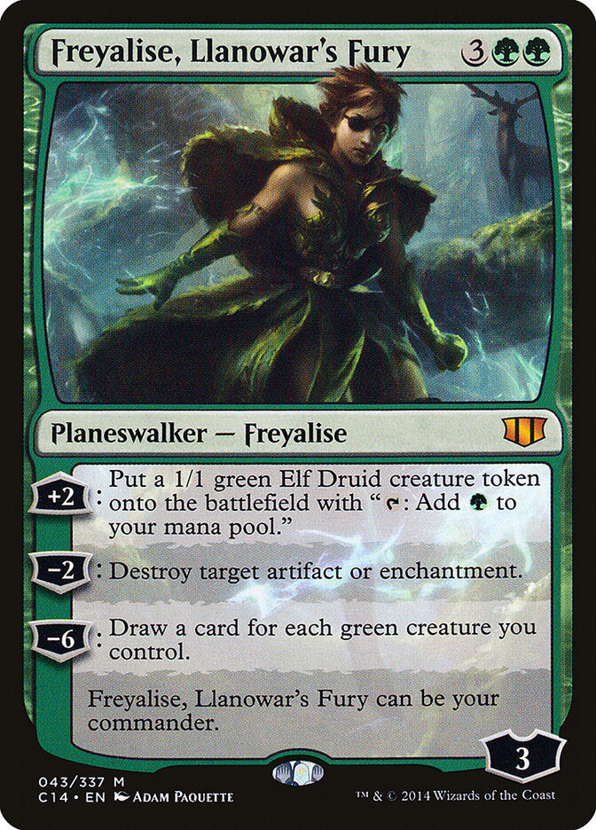 Freyalise, Llanowar's Fury — Commander 2014 43/337