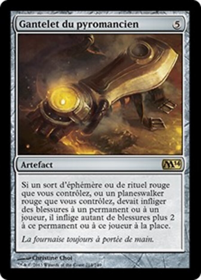 Gantelet du pyromancien — Magic 2014 214/249