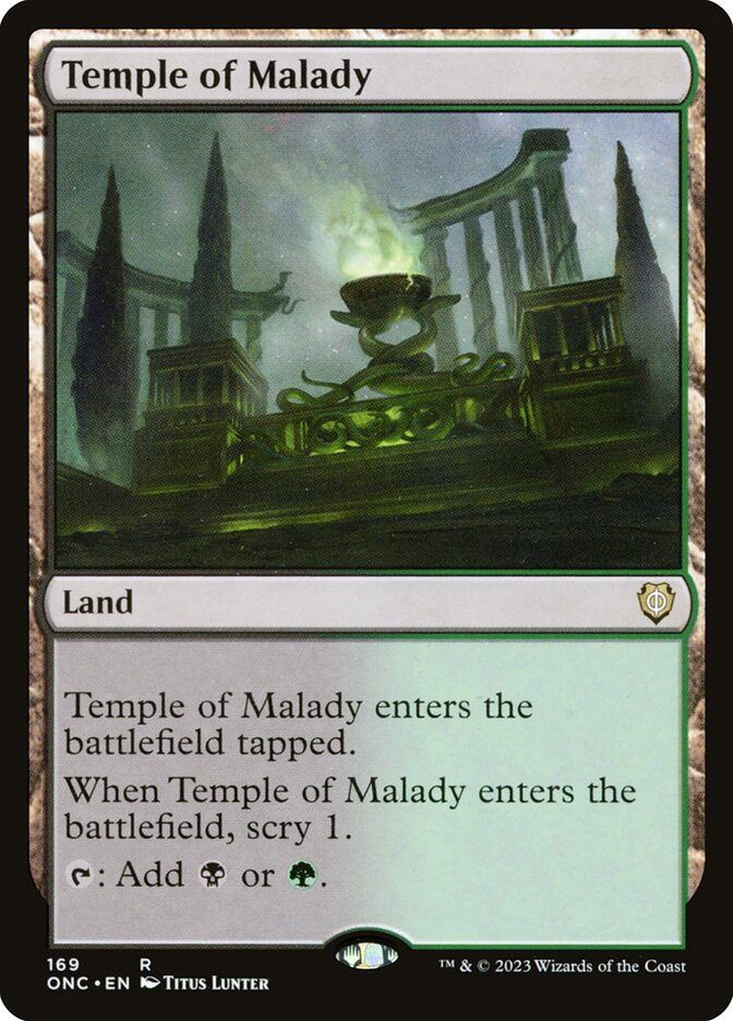 Temple of Malady — Phyrexia: All Will Be One Commander 169/174