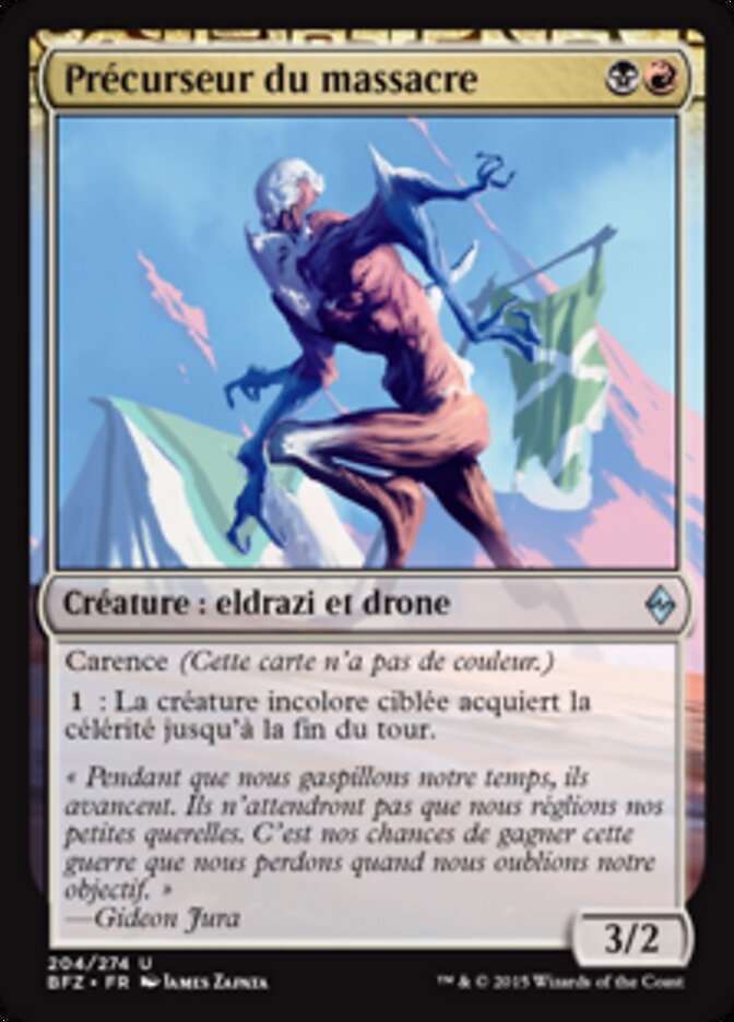 Précurseur du massacre — Battle for Zendikar 204/299