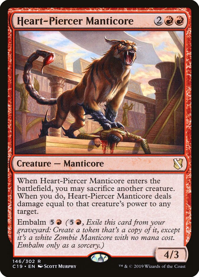 Heart-Piercer Manticore — Commander 2019 146/302