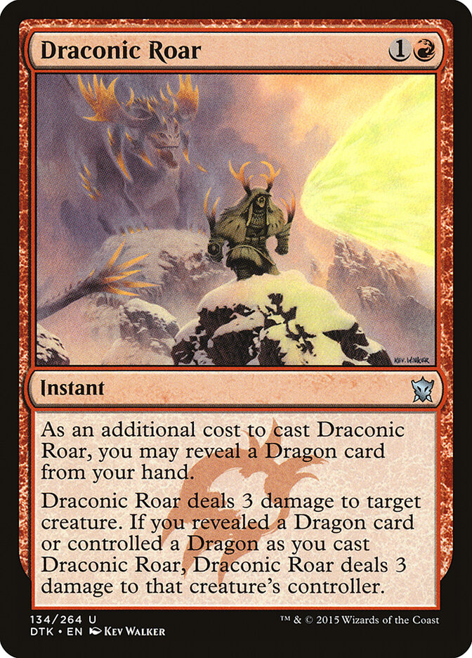 Draconic Roar — Dragons of Tarkir 134/264