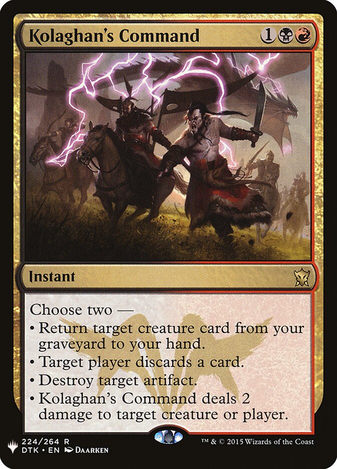 Kolaghan's Command — The List DTK-224/5581