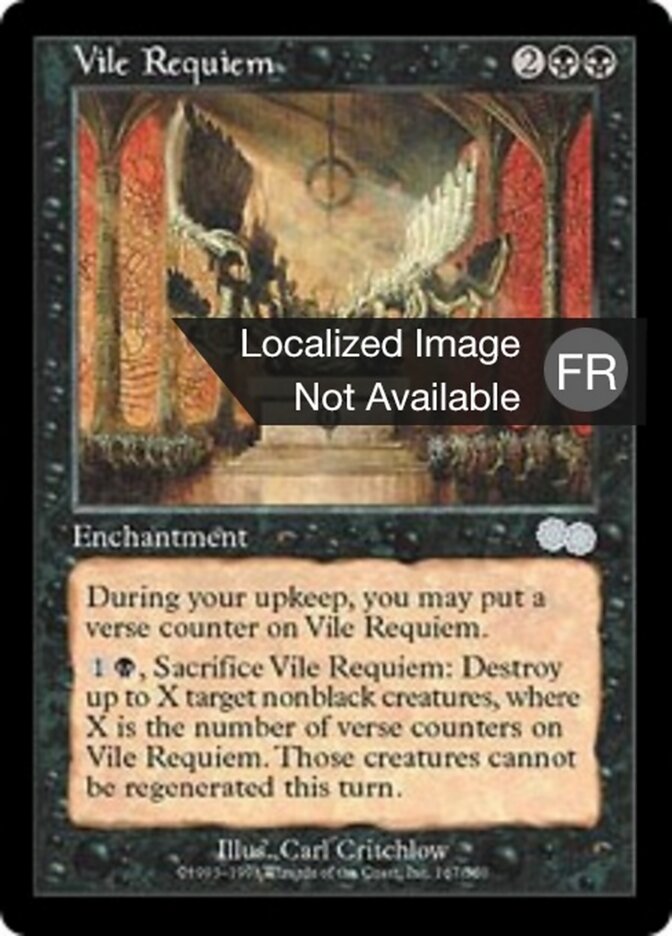 Infâme requiem — Urza's Saga 167/357