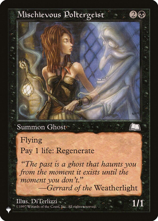 Mischievous Poltergeist — The List WTH-74/5581