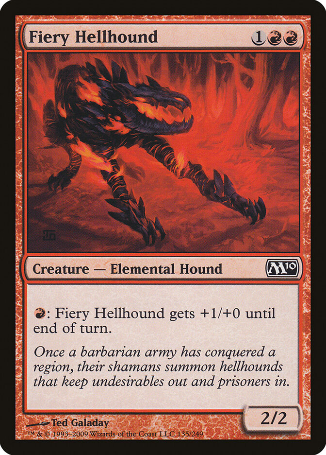 Fiery Hellhound — Magic 2010 135/249