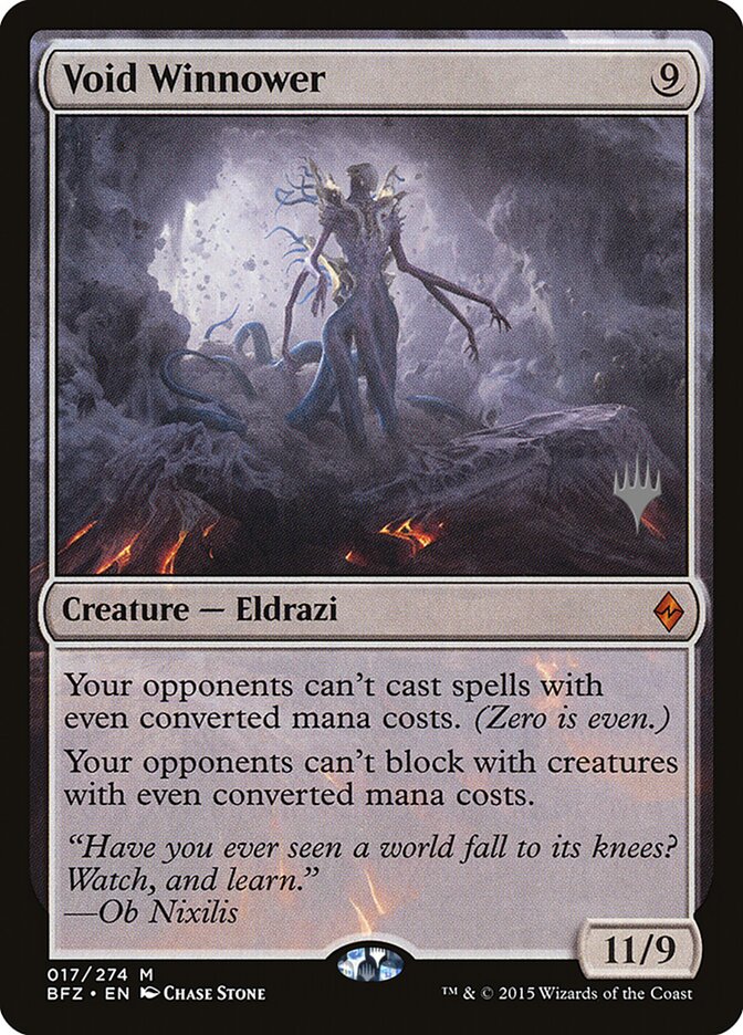 Void Winnower — Battle for Zendikar Promos 17p/90