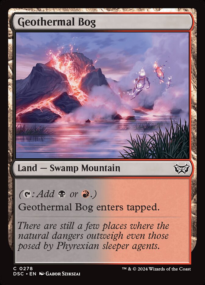 Geothermal Bog — Duskmourn: House of Horror Commander 278/373