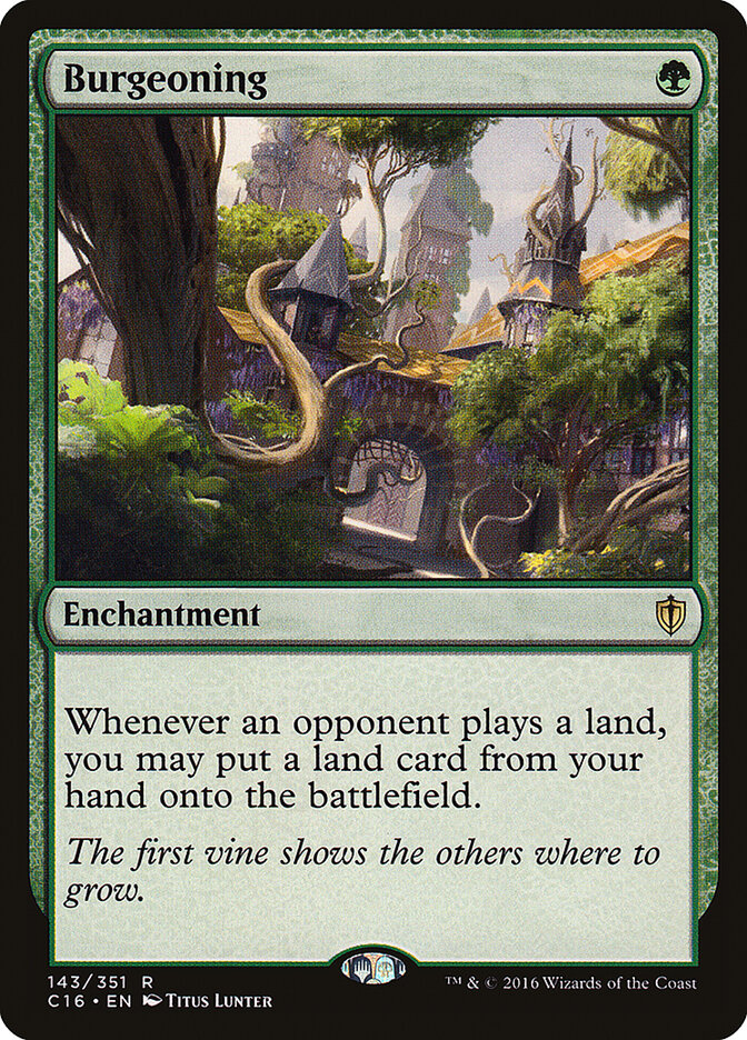 Burgeoning — Commander 2016 143/351