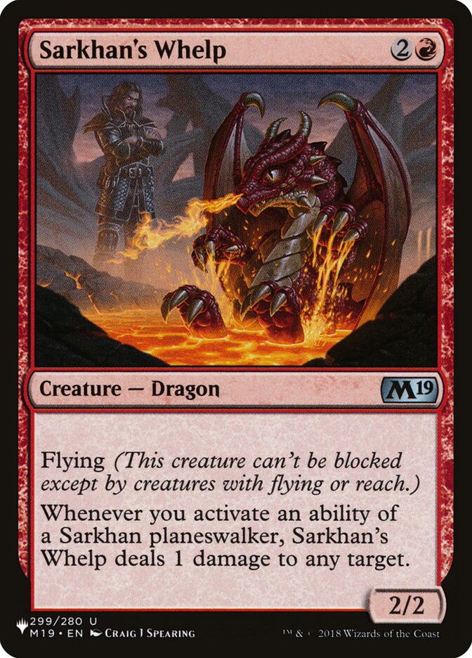 Sarkhan's Whelp — The List M19-299/5581