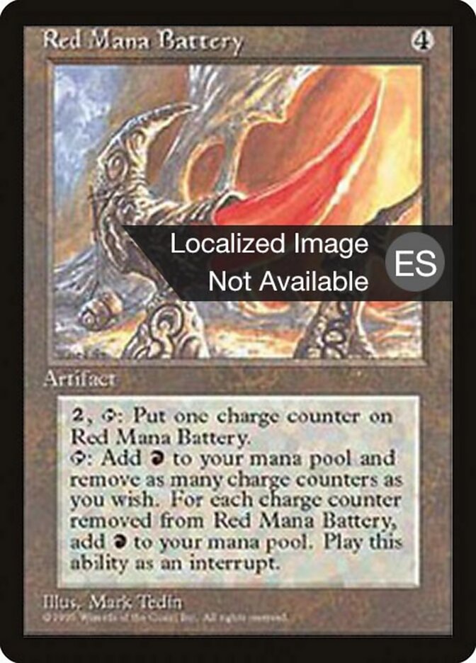 Red Mana Battery — Fourth Edition Foreign Black Border 343/378
