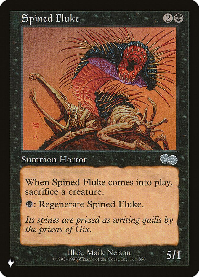 Spined Fluke — The List USG-160/5581