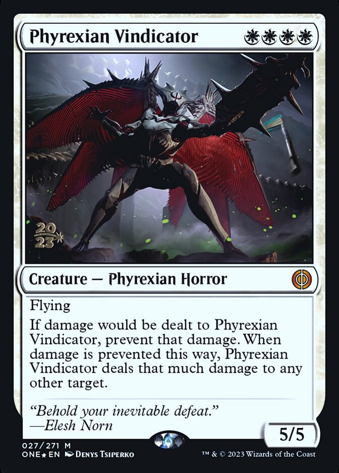 Phyrexian Vindicator — Phyrexia: All Will Be One Promos 27s/160