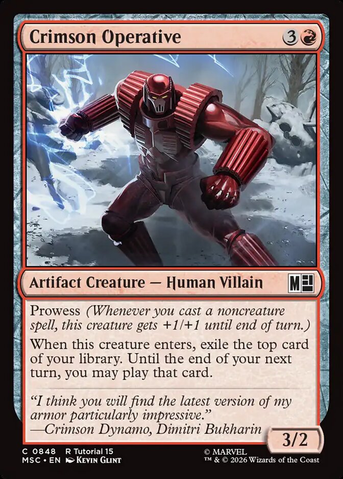 Crimson Operative — Marvel Super Heroes Commander 848/866
