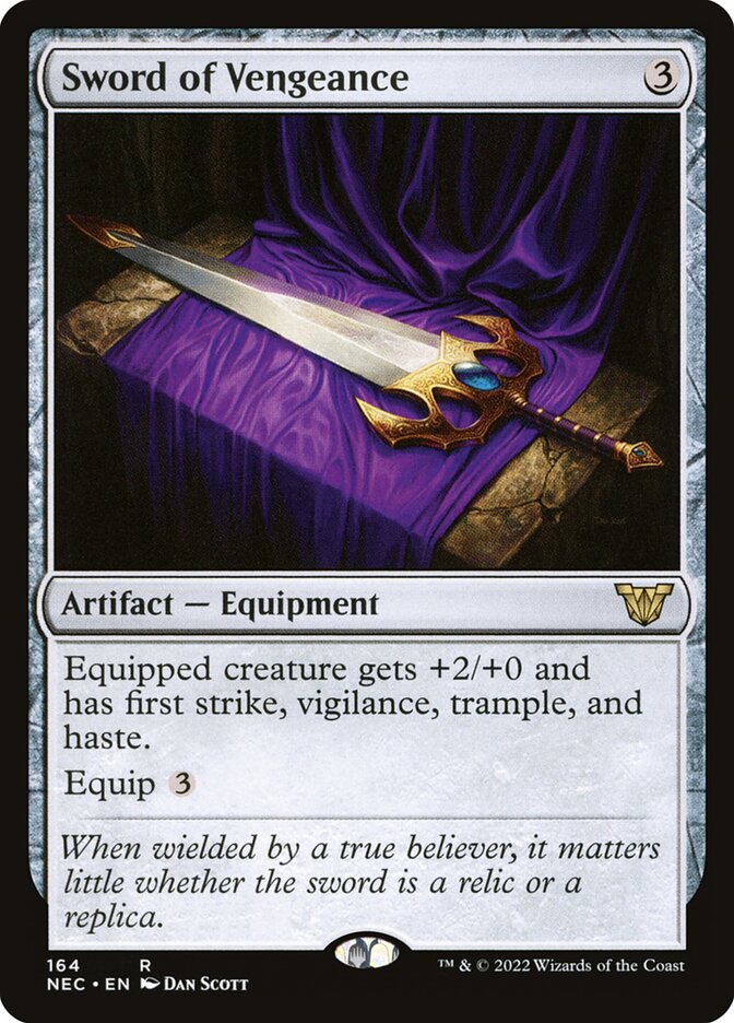 Sword of Vengeance — Neon Dynasty Commander 164/179