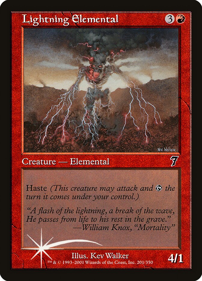 Lightning Elemental — Seventh Edition 201★/708
