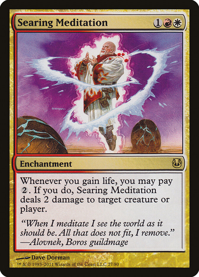 Searing Meditation — Duel Decks: Ajani vs. Nicol Bolas 27/80