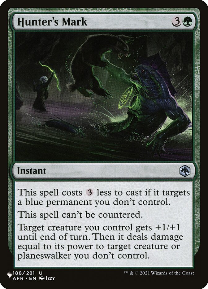 Hunter's Mark — The List AFR-188/5581