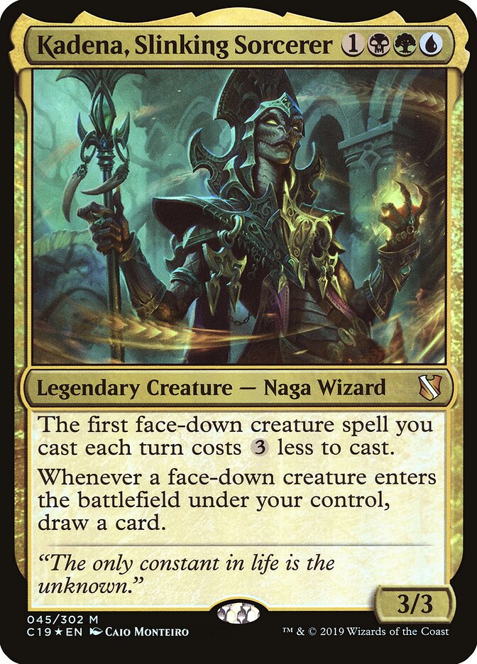 Kadena, Slinking Sorcerer — Commander 2019 Oversized 45/4