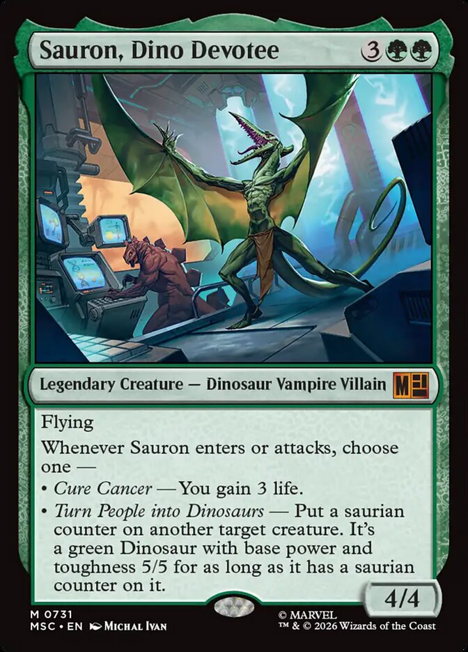 Sauron, Dino Devotee — Marvel Super Heroes Commander 731/866