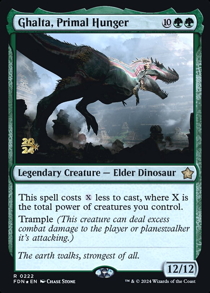 Ghalta, Primal Hunger — Foundations Promos 222s/106