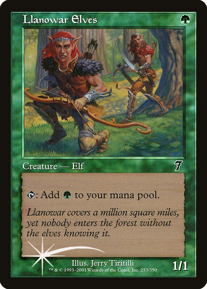 Llanowar Elves — Seventh Edition 253★/708