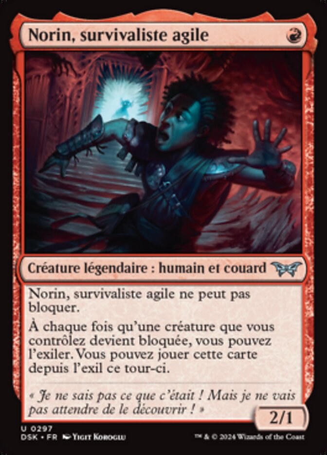 Norin, survivaliste agile — Duskmourn: House of Horror 297/419